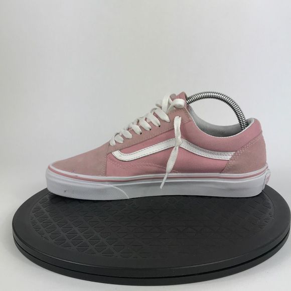 Vans Old Skool Pink/White Athletic Skate Casual Shoes Women’s Size 9 - Picture 9 of 12
